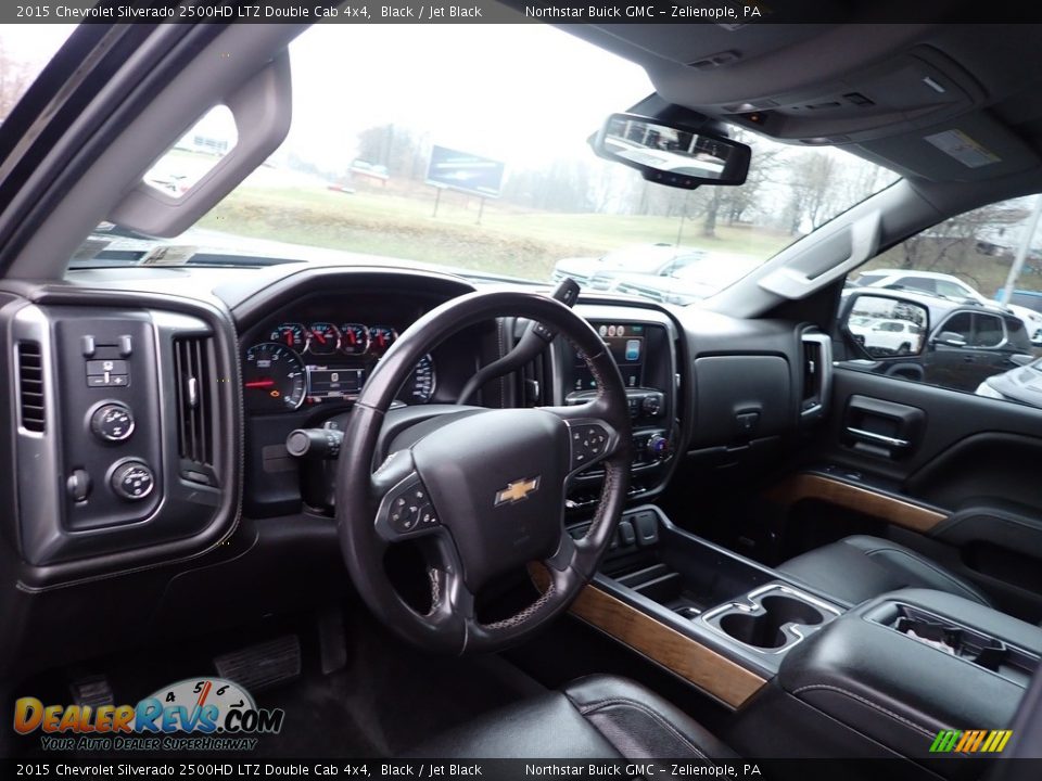 2015 Chevrolet Silverado 2500HD LTZ Double Cab 4x4 Black / Jet Black Photo #18