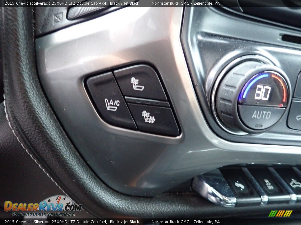 2015 Chevrolet Silverado 2500HD LTZ Double Cab 4x4 Black / Jet Black Photo #24