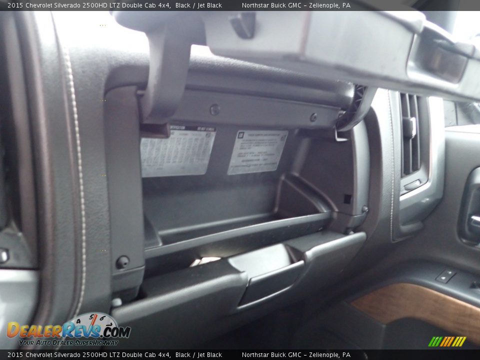 2015 Chevrolet Silverado 2500HD LTZ Double Cab 4x4 Black / Jet Black Photo #28
