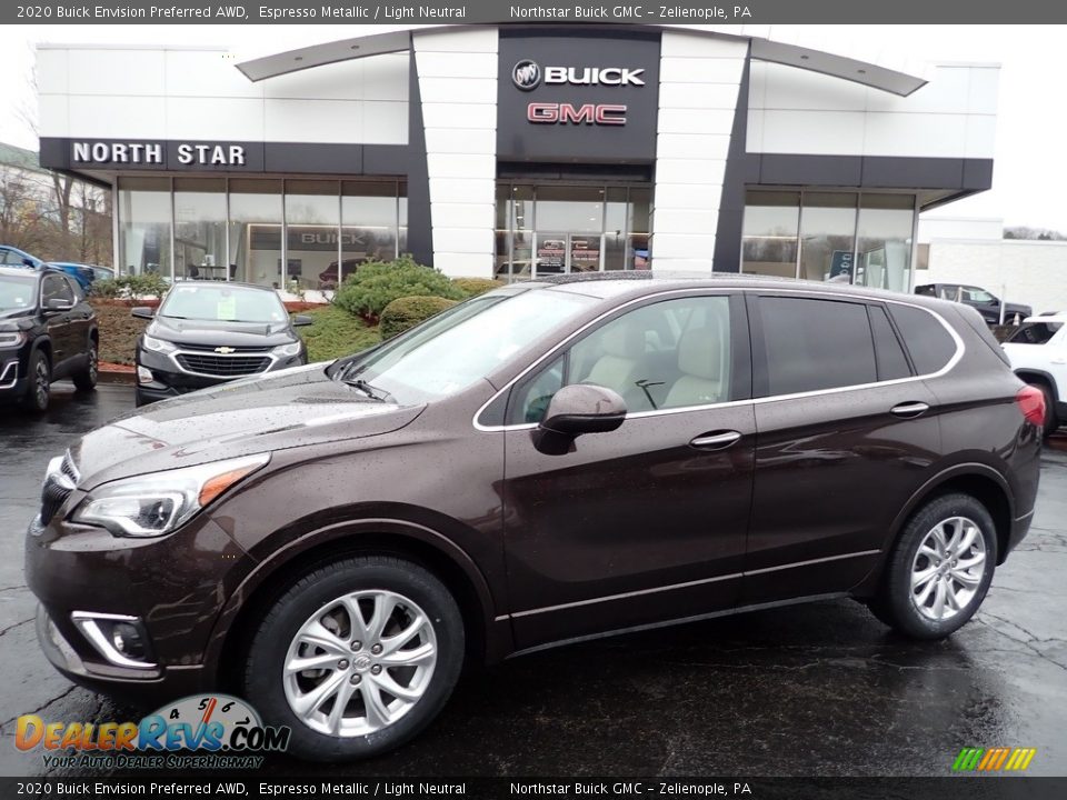 2020 Buick Envision Preferred AWD Espresso Metallic / Light Neutral Photo #1