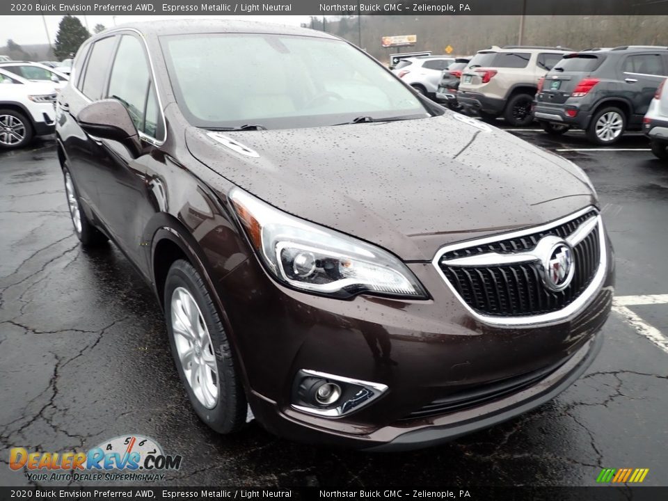 2020 Buick Envision Preferred AWD Espresso Metallic / Light Neutral Photo #10