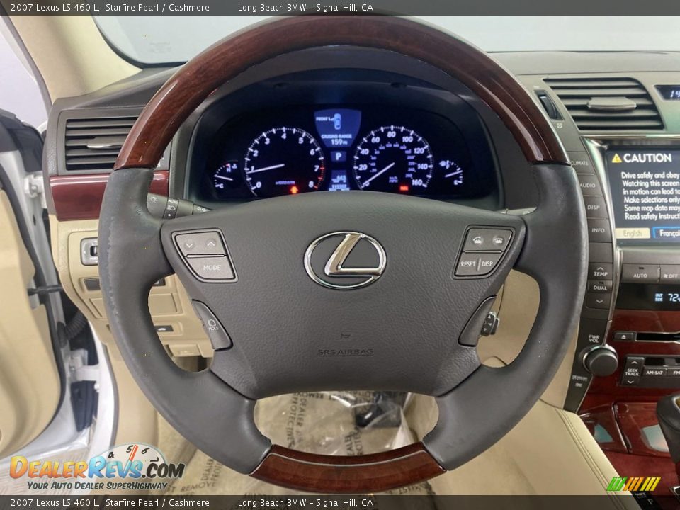 2007 Lexus LS 460 L Starfire Pearl / Cashmere Photo #17