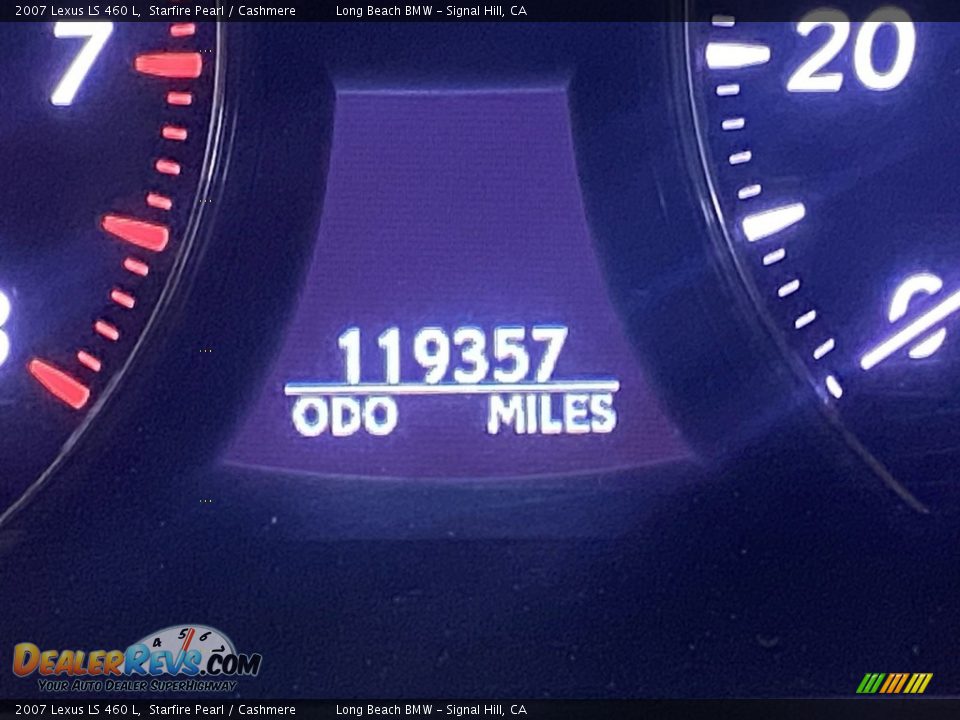 2007 Lexus LS 460 L Starfire Pearl / Cashmere Photo #21