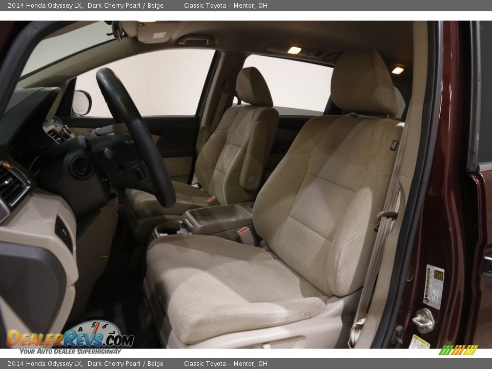 2014 Honda Odyssey LX Dark Cherry Pearl / Beige Photo #5