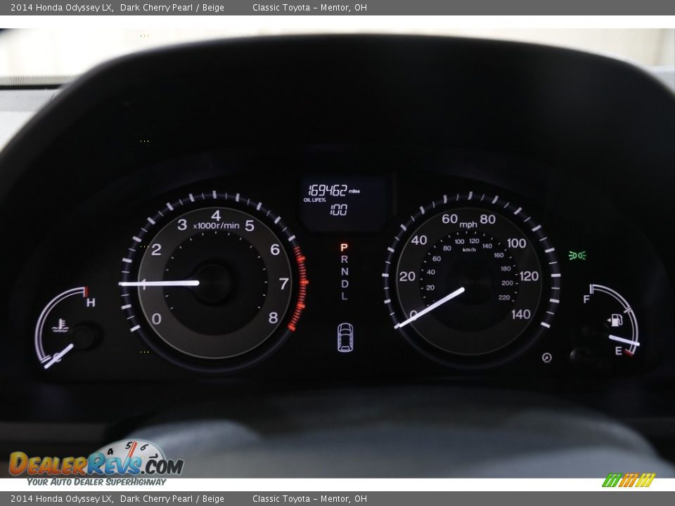 2014 Honda Odyssey LX Dark Cherry Pearl / Beige Photo #8