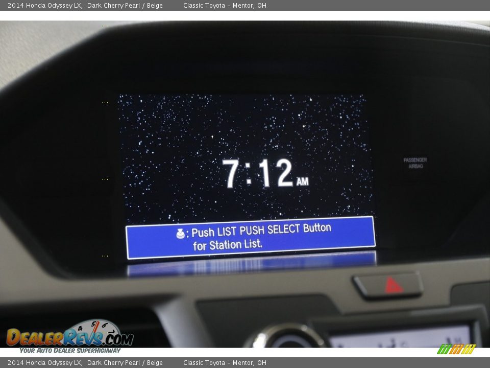 2014 Honda Odyssey LX Dark Cherry Pearl / Beige Photo #11