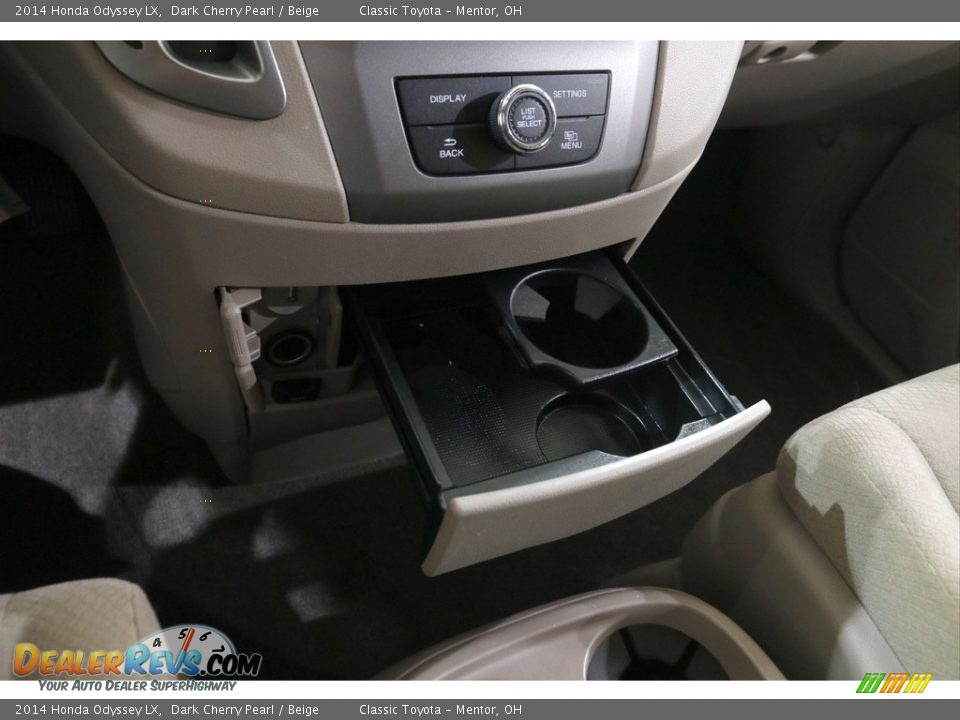 2014 Honda Odyssey LX Dark Cherry Pearl / Beige Photo #13