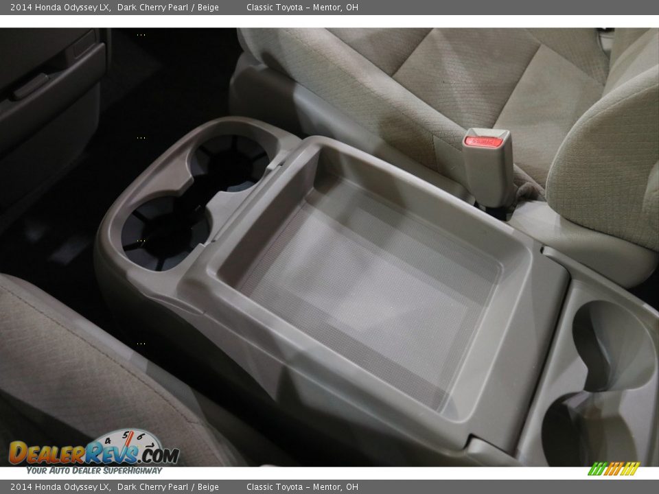 2014 Honda Odyssey LX Dark Cherry Pearl / Beige Photo #14