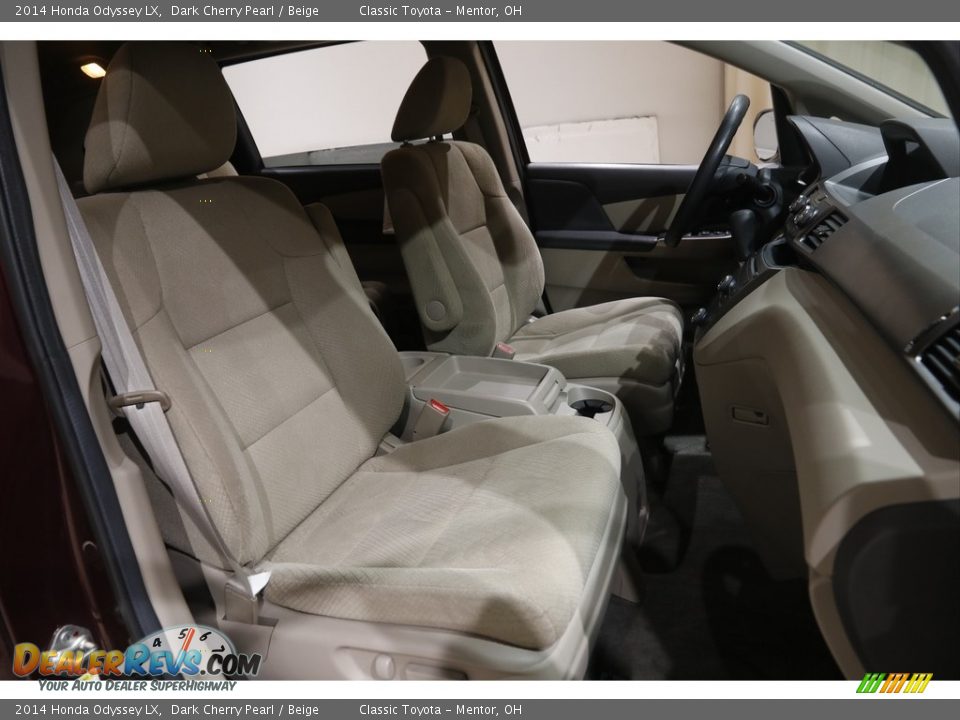 2014 Honda Odyssey LX Dark Cherry Pearl / Beige Photo #15
