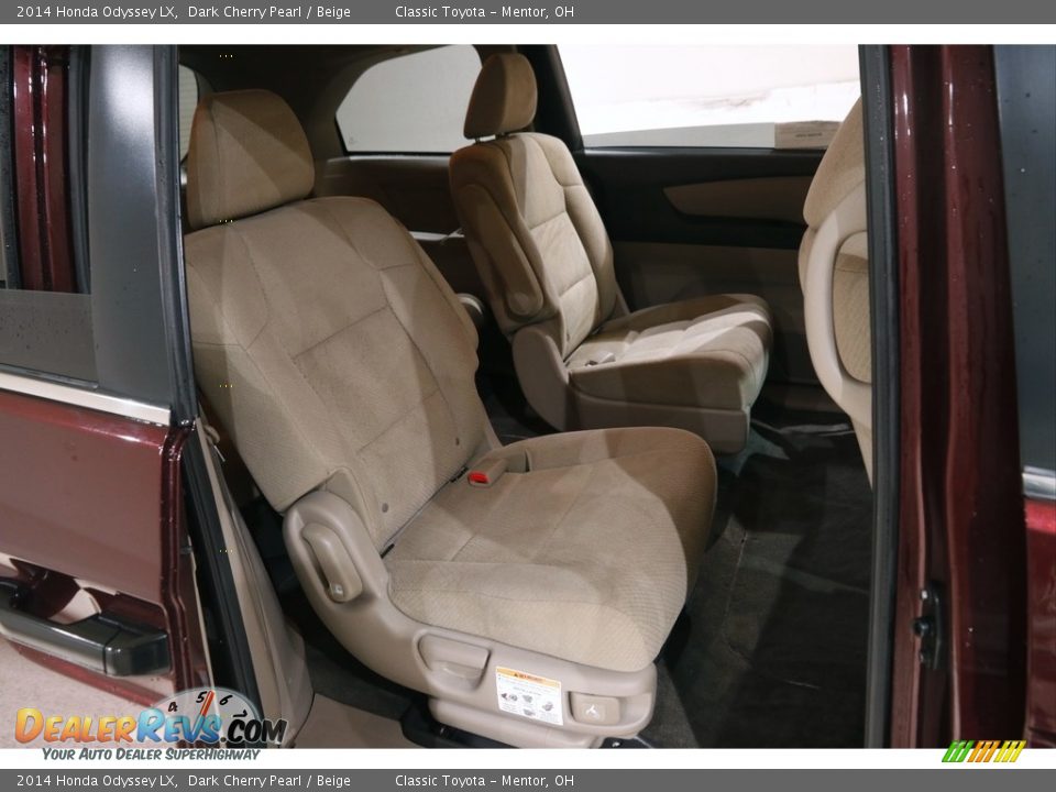 2014 Honda Odyssey LX Dark Cherry Pearl / Beige Photo #16