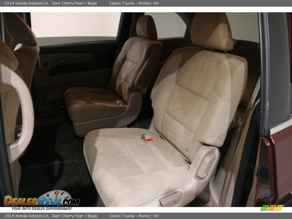 2014 Honda Odyssey LX Dark Cherry Pearl / Beige Photo #17