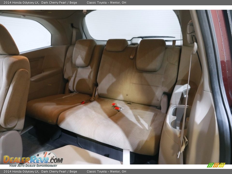 2014 Honda Odyssey LX Dark Cherry Pearl / Beige Photo #18