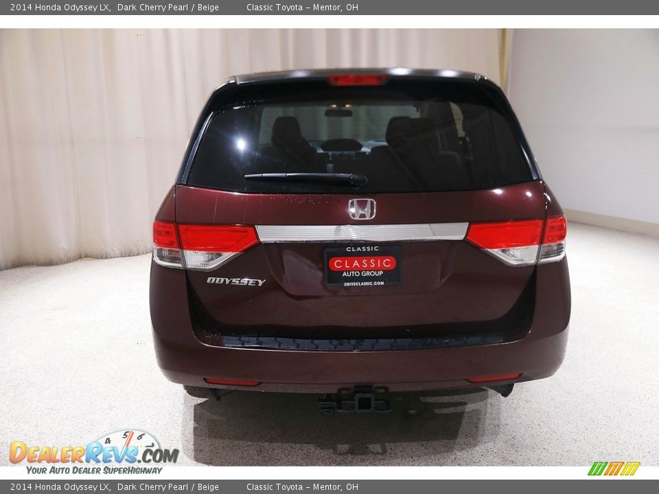 2014 Honda Odyssey LX Dark Cherry Pearl / Beige Photo #19