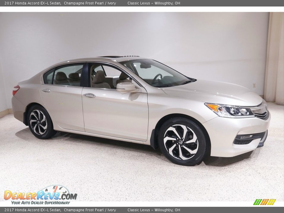 2017 Honda Accord EX-L Sedan Champagne Frost Pearl / Ivory Photo #1