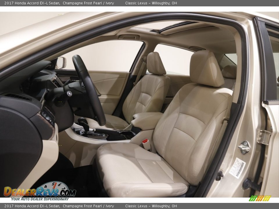 2017 Honda Accord EX-L Sedan Champagne Frost Pearl / Ivory Photo #5