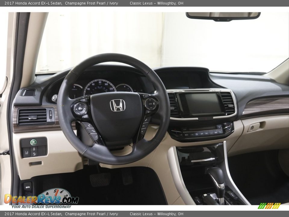 2017 Honda Accord EX-L Sedan Champagne Frost Pearl / Ivory Photo #6