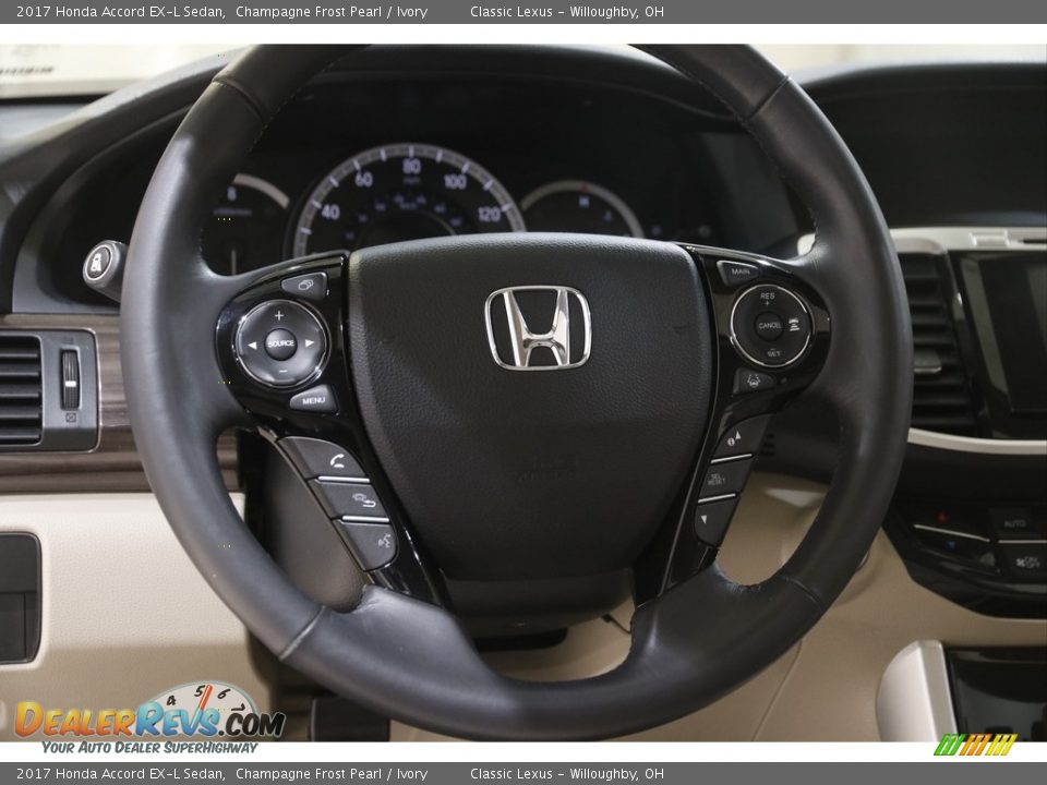 2017 Honda Accord EX-L Sedan Champagne Frost Pearl / Ivory Photo #7