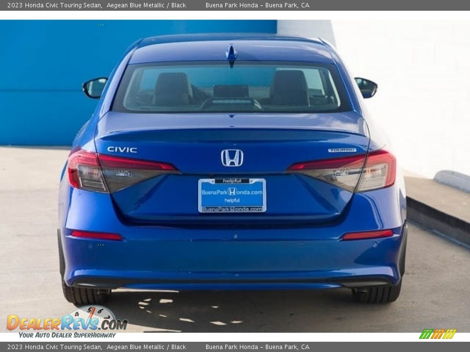 2023 Honda Civic Touring Sedan Aegean Blue Metallic / Black Photo #5