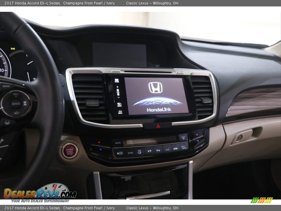 2017 Honda Accord EX-L Sedan Champagne Frost Pearl / Ivory Photo #9