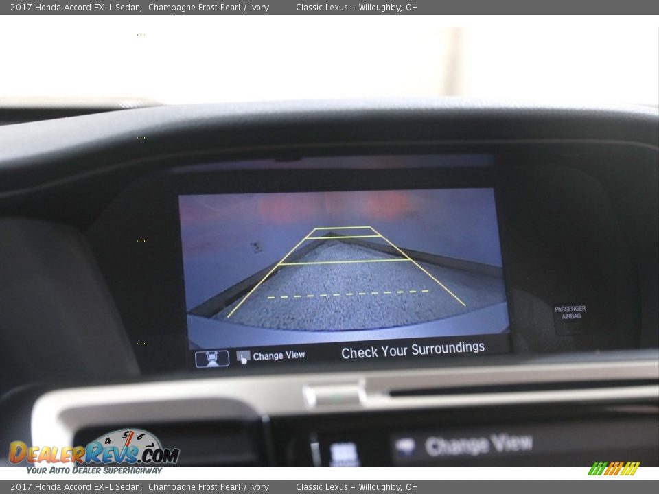 2017 Honda Accord EX-L Sedan Champagne Frost Pearl / Ivory Photo #13