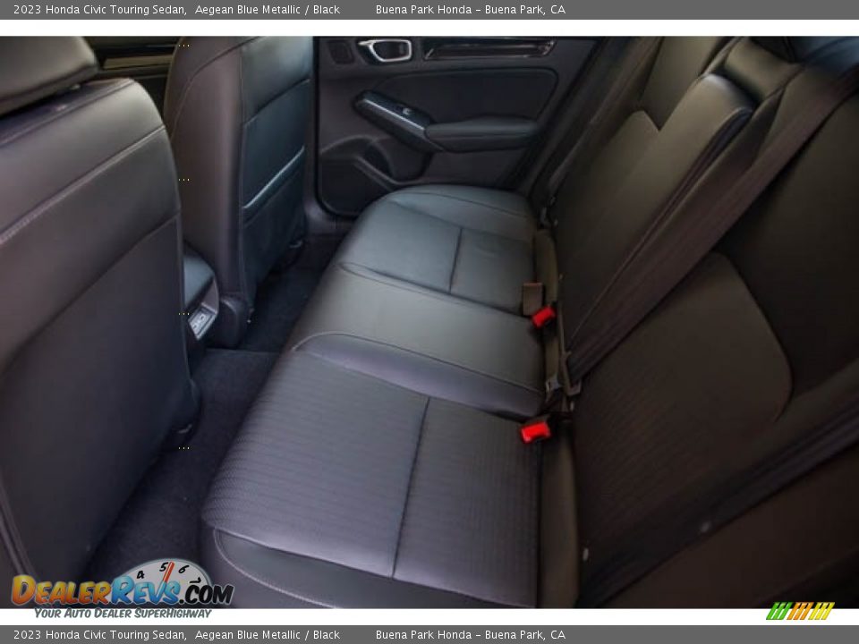 2023 Honda Civic Touring Sedan Aegean Blue Metallic / Black Photo #16