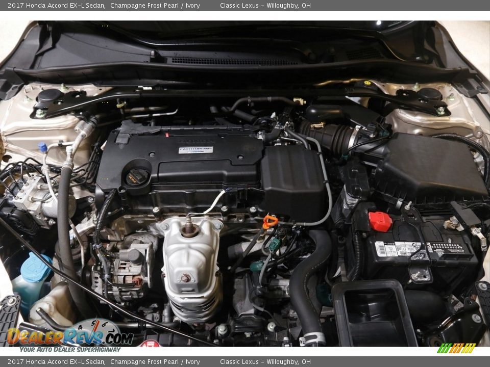 2017 Honda Accord EX-L Sedan Champagne Frost Pearl / Ivory Photo #21
