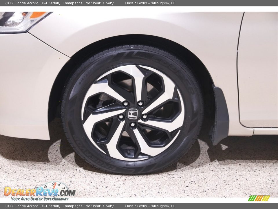 2017 Honda Accord EX-L Sedan Champagne Frost Pearl / Ivory Photo #22