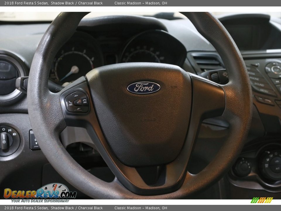 2018 Ford Fiesta S Sedan Steering Wheel Photo #7