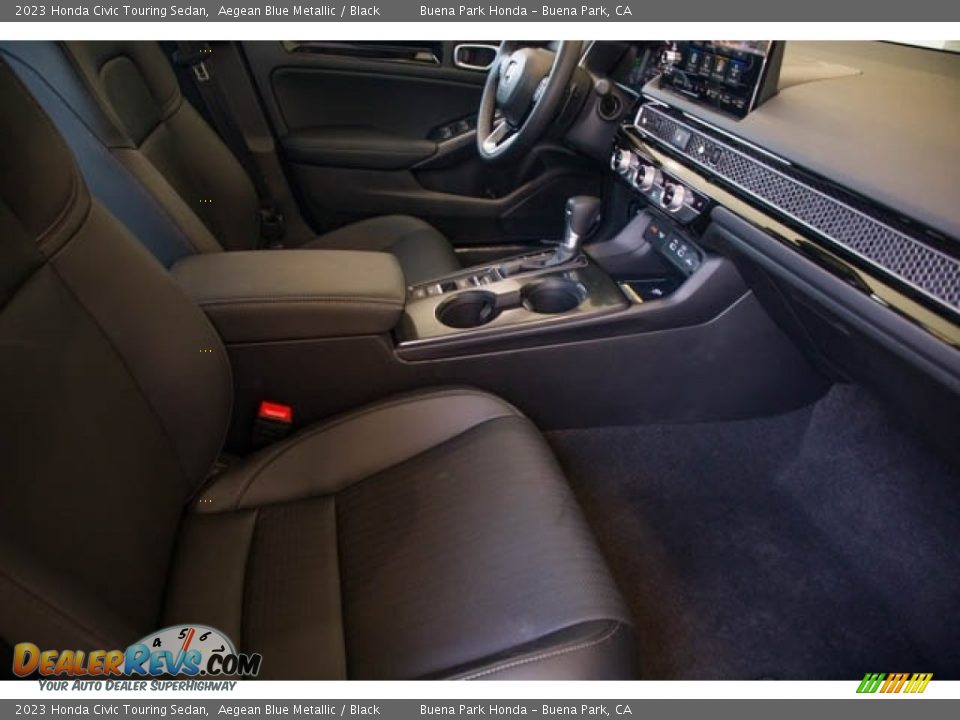 2023 Honda Civic Touring Sedan Aegean Blue Metallic / Black Photo #30