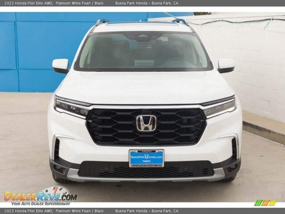 2023 Honda Pilot Elite AWD Platinum White Pearl / Black Photo #3