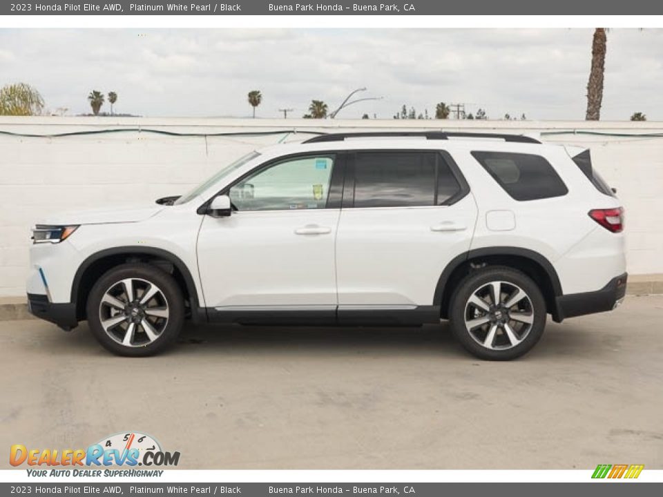 Platinum White Pearl 2023 Honda Pilot Elite AWD Photo #4