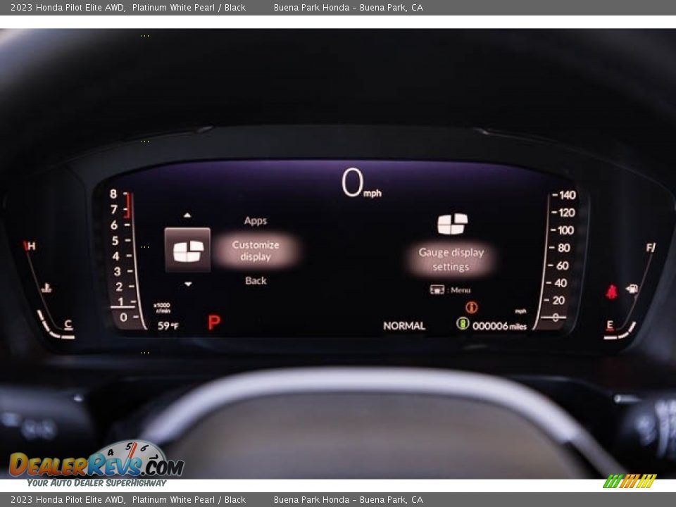 2023 Honda Pilot Elite AWD Gauges Photo #18