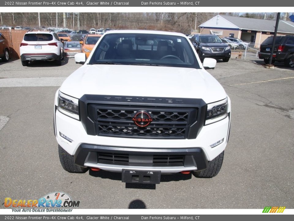 2022 Nissan Frontier Pro-4X Crew Cab 4x4 Glacier White / Charcoal Photo #2