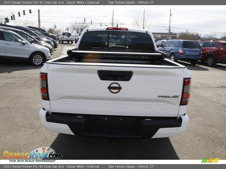 2022 Nissan Frontier Pro-4X Crew Cab 4x4 Glacier White / Charcoal Photo #6