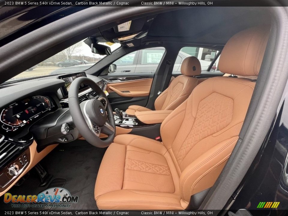 Cognac Interior - 2023 BMW 5 Series 540i xDrive Sedan Photo #8