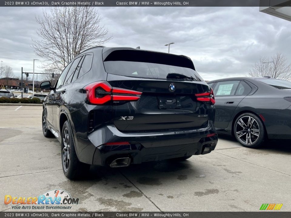 2023 BMW X3 xDrive30i Dark Graphite Metallic / Black Photo #3