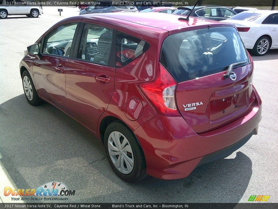 2017 Nissan Versa Note SV Cayenne Red / Wheat Stone Photo #6