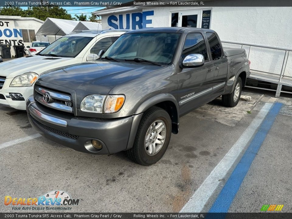 2003 Toyota Tundra SR5 Access Cab Phantom Gray Pearl / Gray Photo #2