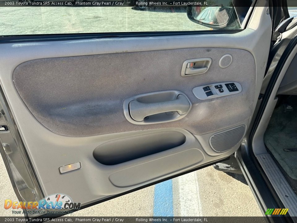 2003 Toyota Tundra SR5 Access Cab Phantom Gray Pearl / Gray Photo #16