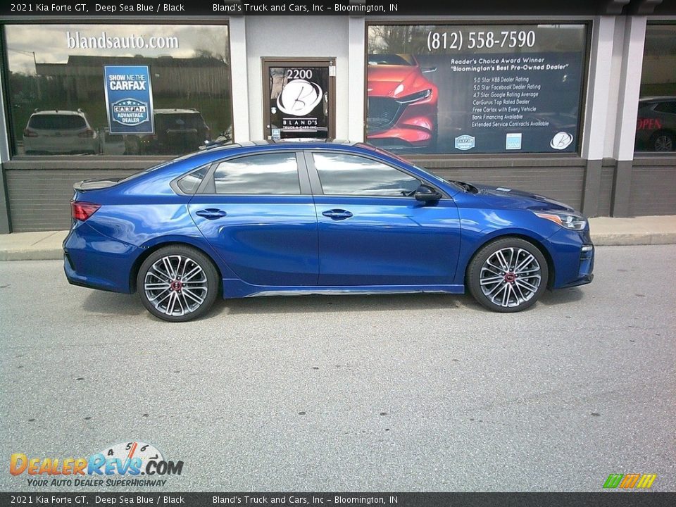 2021 Kia Forte GT Deep Sea Blue / Black Photo #1