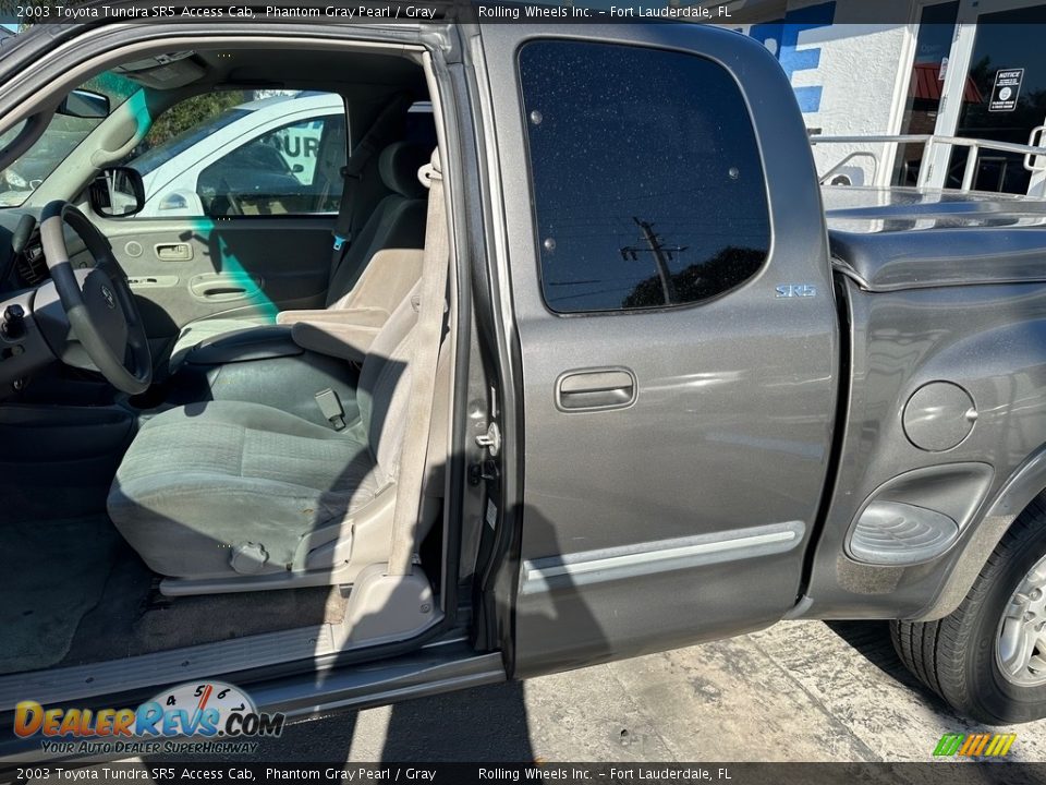 2003 Toyota Tundra SR5 Access Cab Phantom Gray Pearl / Gray Photo #28