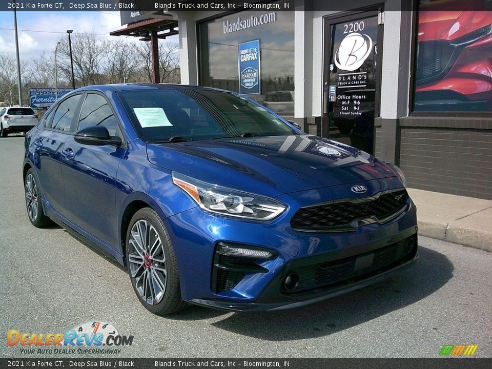 2021 Kia Forte GT Deep Sea Blue / Black Photo #2