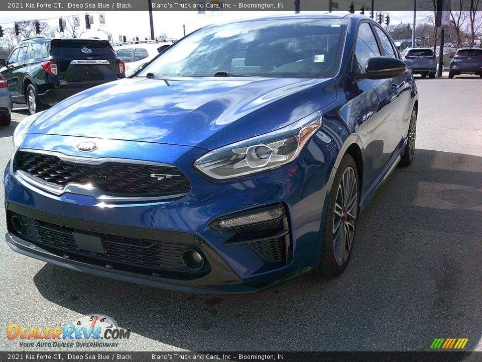 2021 Kia Forte GT Deep Sea Blue / Black Photo #4