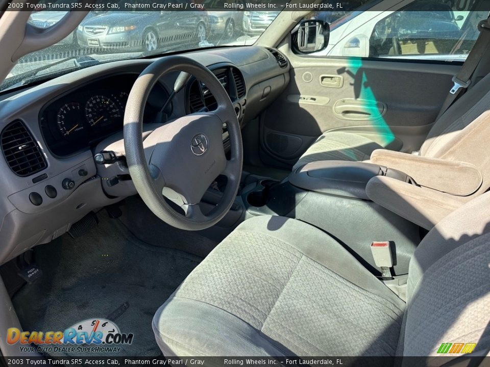 2003 Toyota Tundra SR5 Access Cab Phantom Gray Pearl / Gray Photo #30