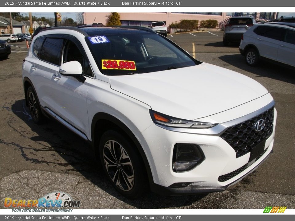 2019 Hyundai Santa Fe Limited AWD Quartz White / Black Photo #3