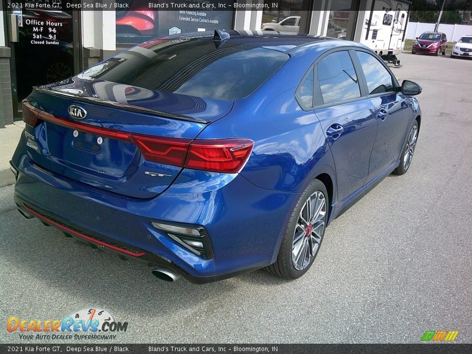 2021 Kia Forte GT Deep Sea Blue / Black Photo #6