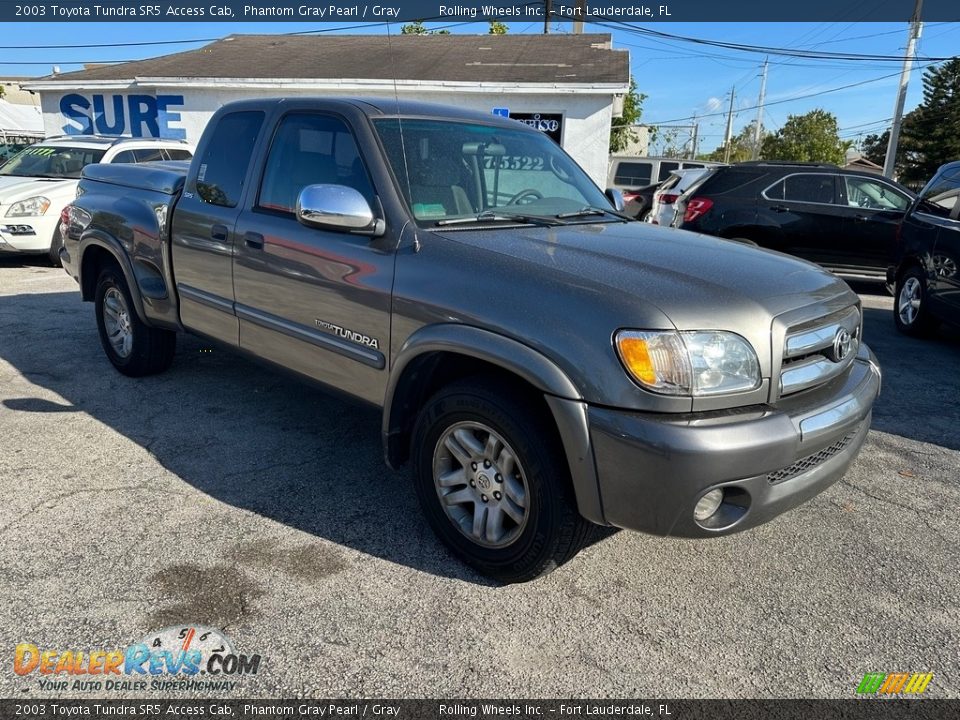 2003 Toyota Tundra SR5 Access Cab Phantom Gray Pearl / Gray Photo #32