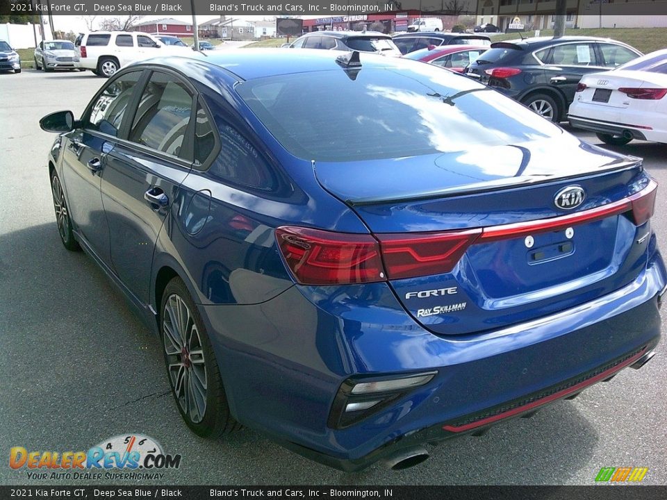 2021 Kia Forte GT Deep Sea Blue / Black Photo #7