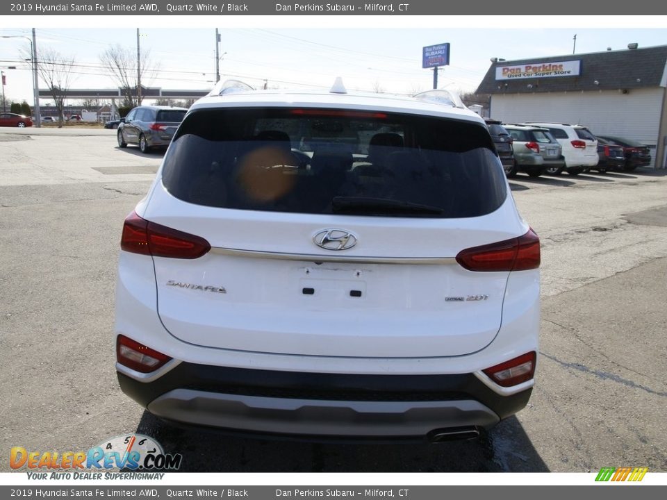 2019 Hyundai Santa Fe Limited AWD Quartz White / Black Photo #6