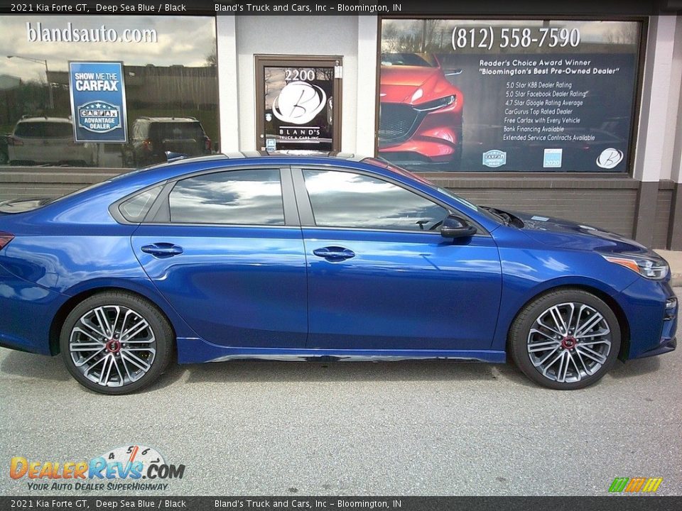 2021 Kia Forte GT Deep Sea Blue / Black Photo #24